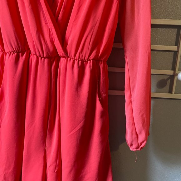 Whimsy Clothing Long Sleeve Pink Romper - Picture 3 of 6